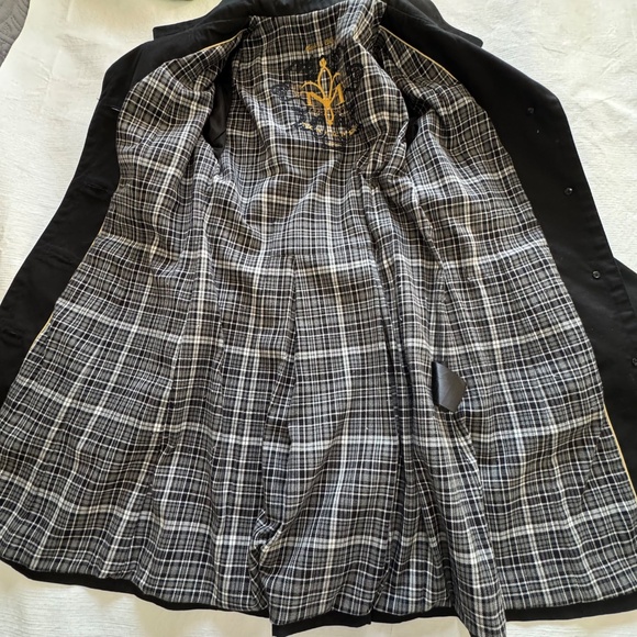 Mackage Black Trench Coat - Picture 7 of 14